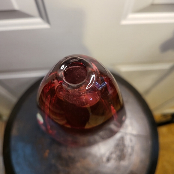 Vintage Murano Sumerso Hand Blown Glass Vase 10 3/4" - Picture 2 of 10